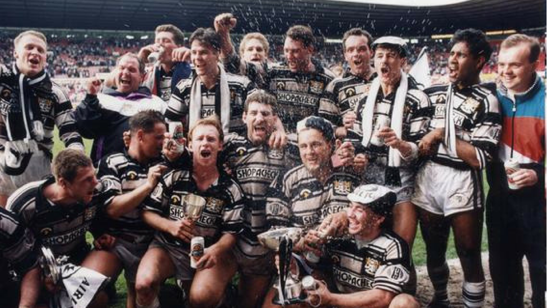 Hull FC won their only Premiership title in 1991 against Widnes at Old Trafford.