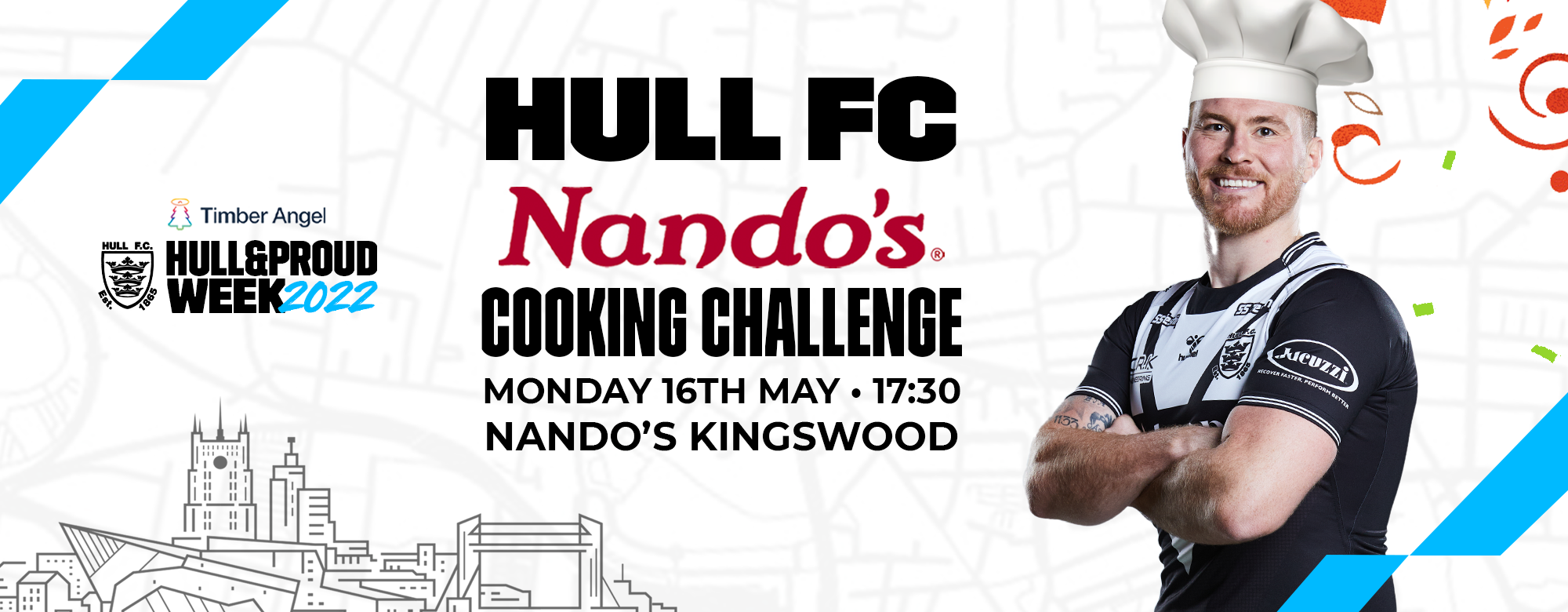 Hull&Proud Week: Players Cooking Challenge Heads To Nando’s!